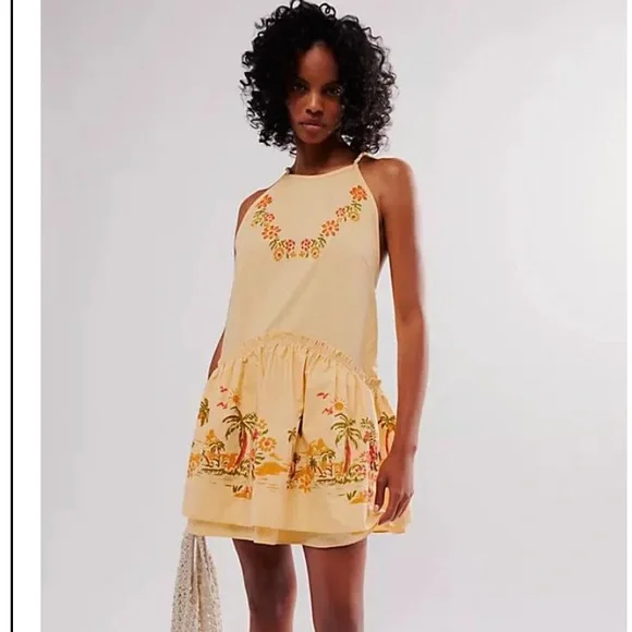 Free People | Dresses | Free People Deserted Island Floral Embroidered Cream Dress | Poshmark Free People | Dresses | Free People Deserted Island Floral Embroidered Cream Dress | Poshmark
